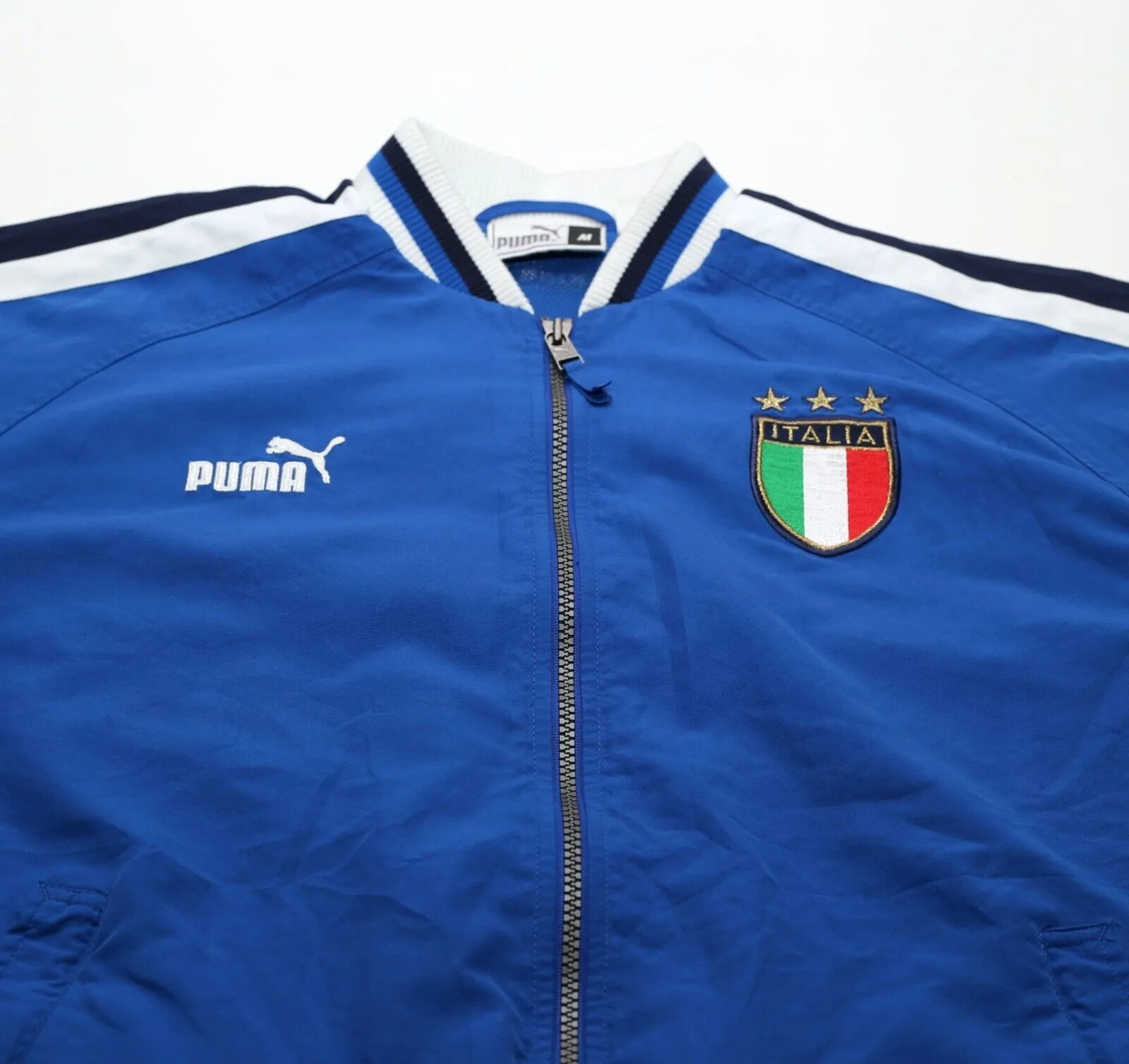 2003/04 ITALY Vintage PUMA KING Football Track Top Jacket (M) Euro 2004