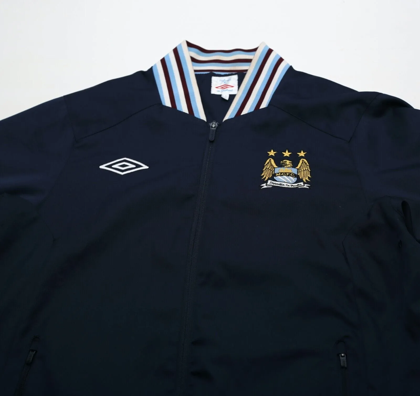 2011/12 Manchester City Vintage Umbro Football Anthem Jacket Track Top (L)