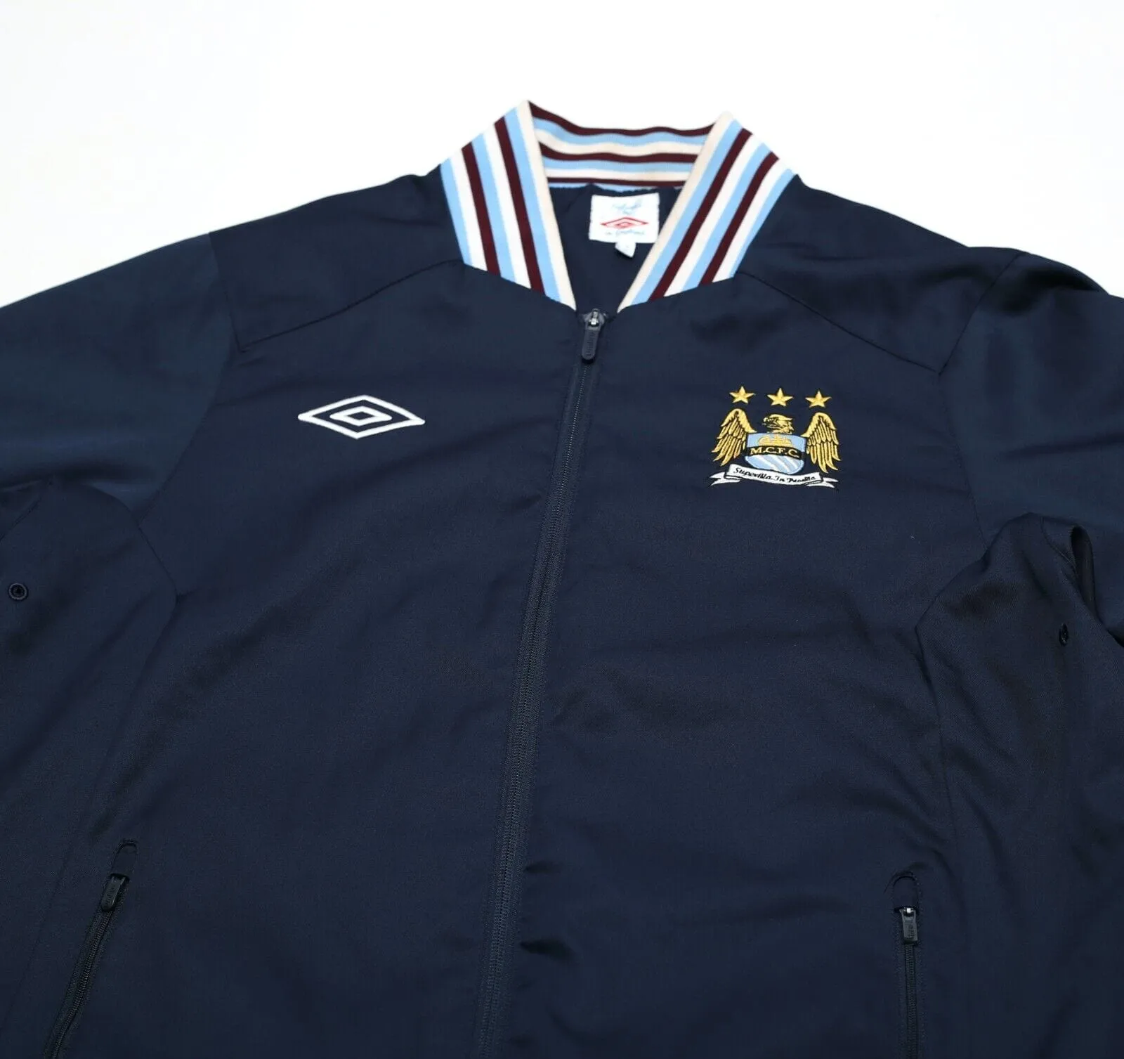 2011/12 Manchester City Vintage Umbro Football Anthem Jacket Track Top (L)