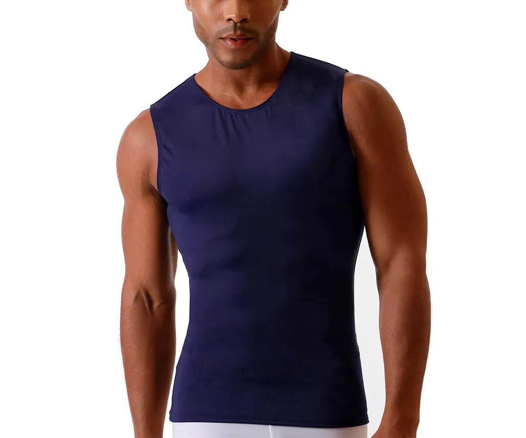 3 Pack Insta Slim Compression Sleeveless Crew Neck Tank TS00N3