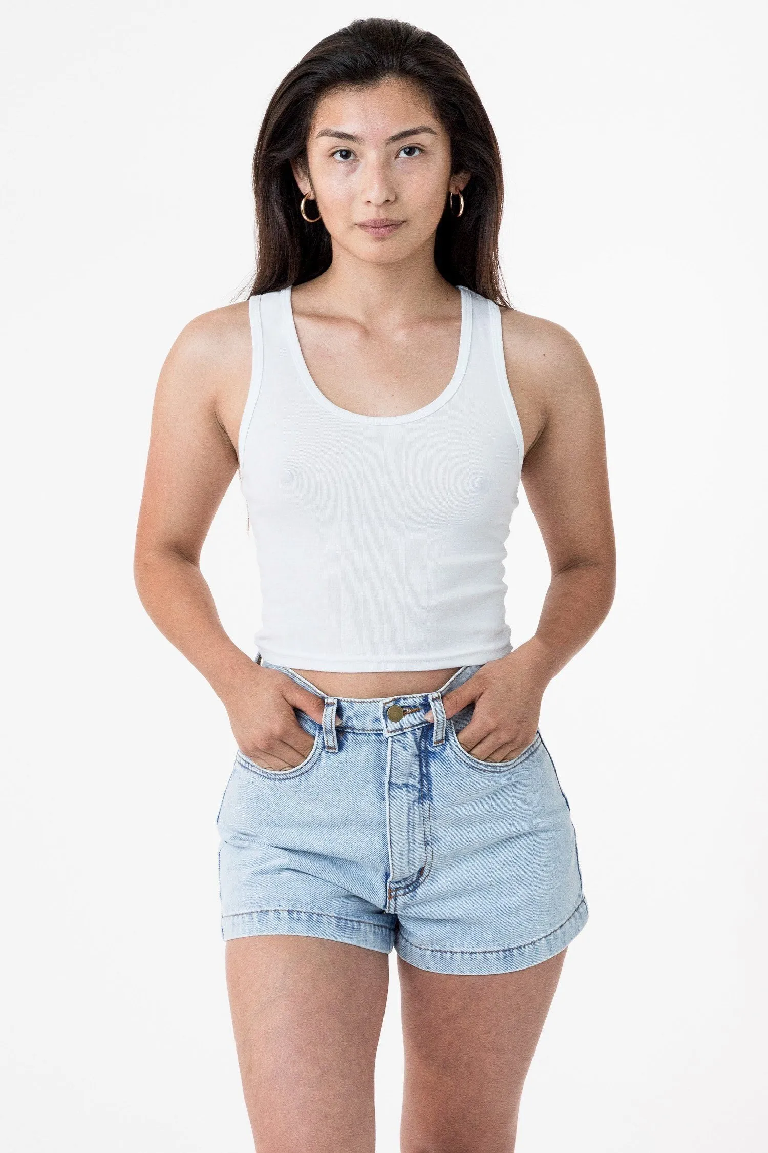 4308 - Baby Rib Crop Tank