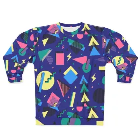 90s Retro Geometric Pattern Sweatshirt