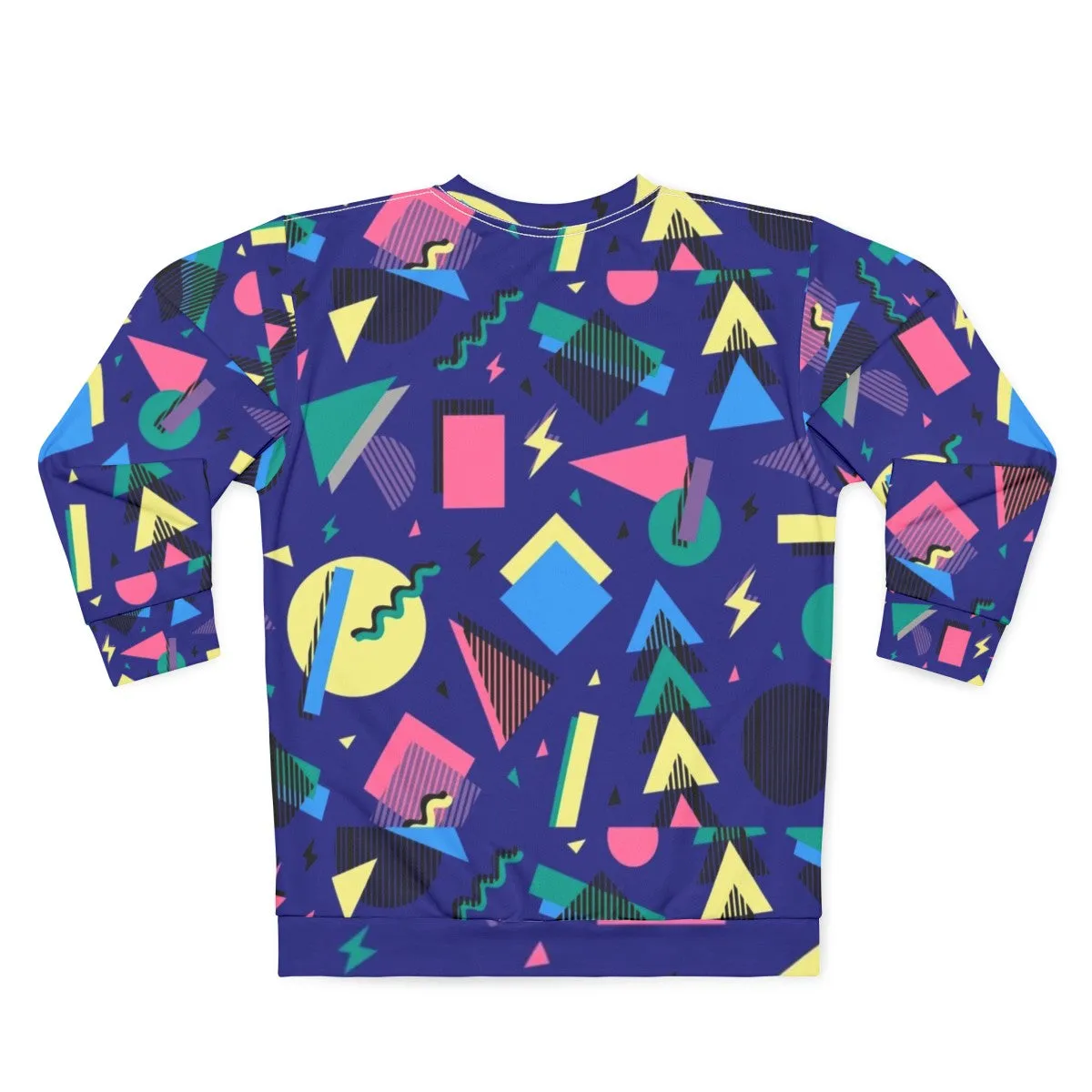 90s Retro Geometric Pattern Sweatshirt