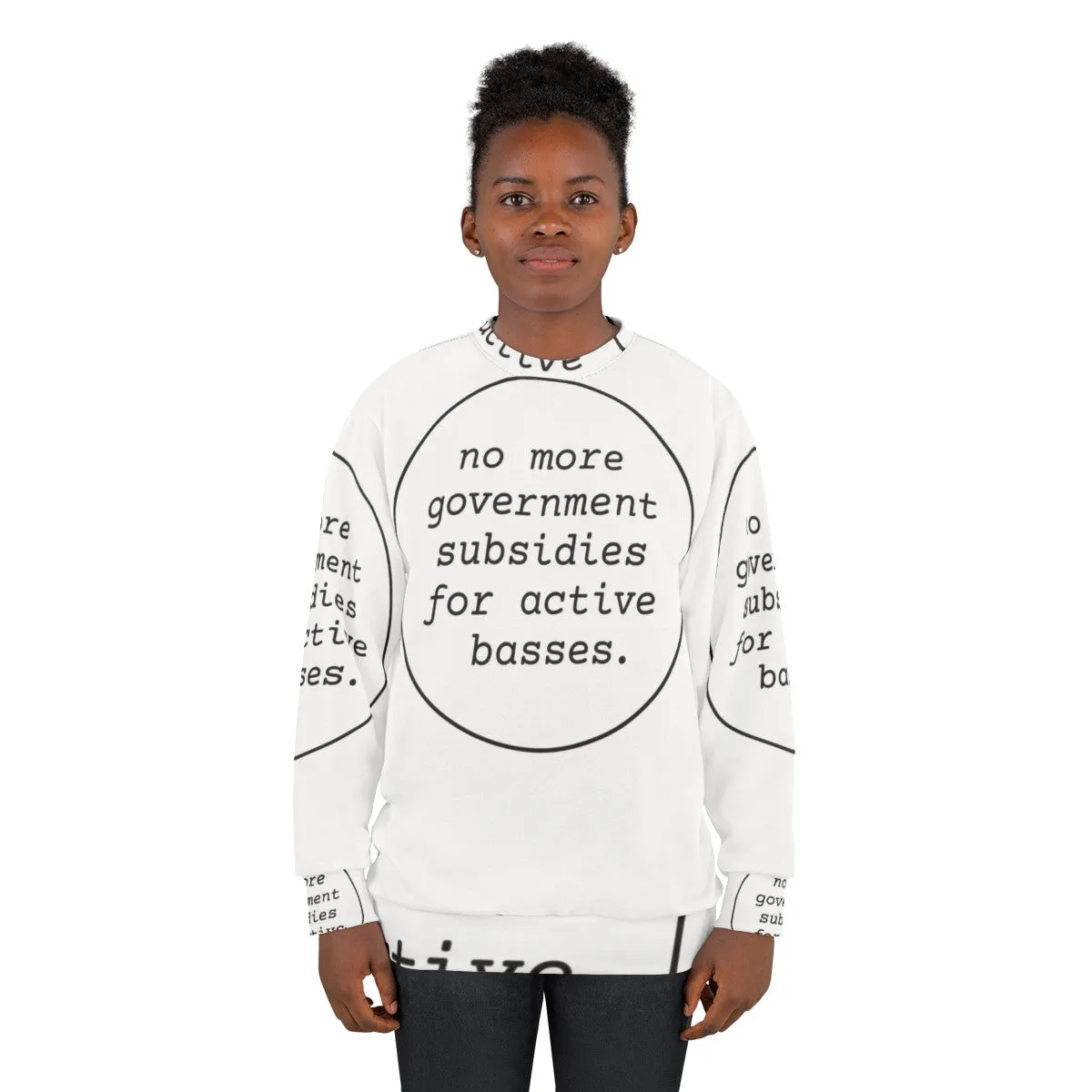 Active Bass Sweatshirt - No Government Subsidies for Vulfpeck Fans