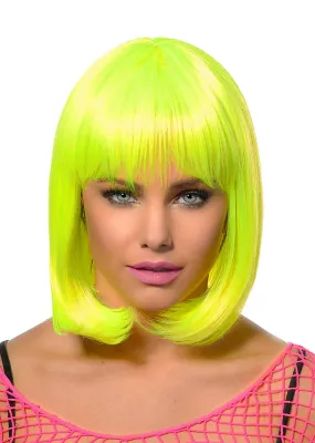 Aleah Neon Yellow Deluxe Bob Wig