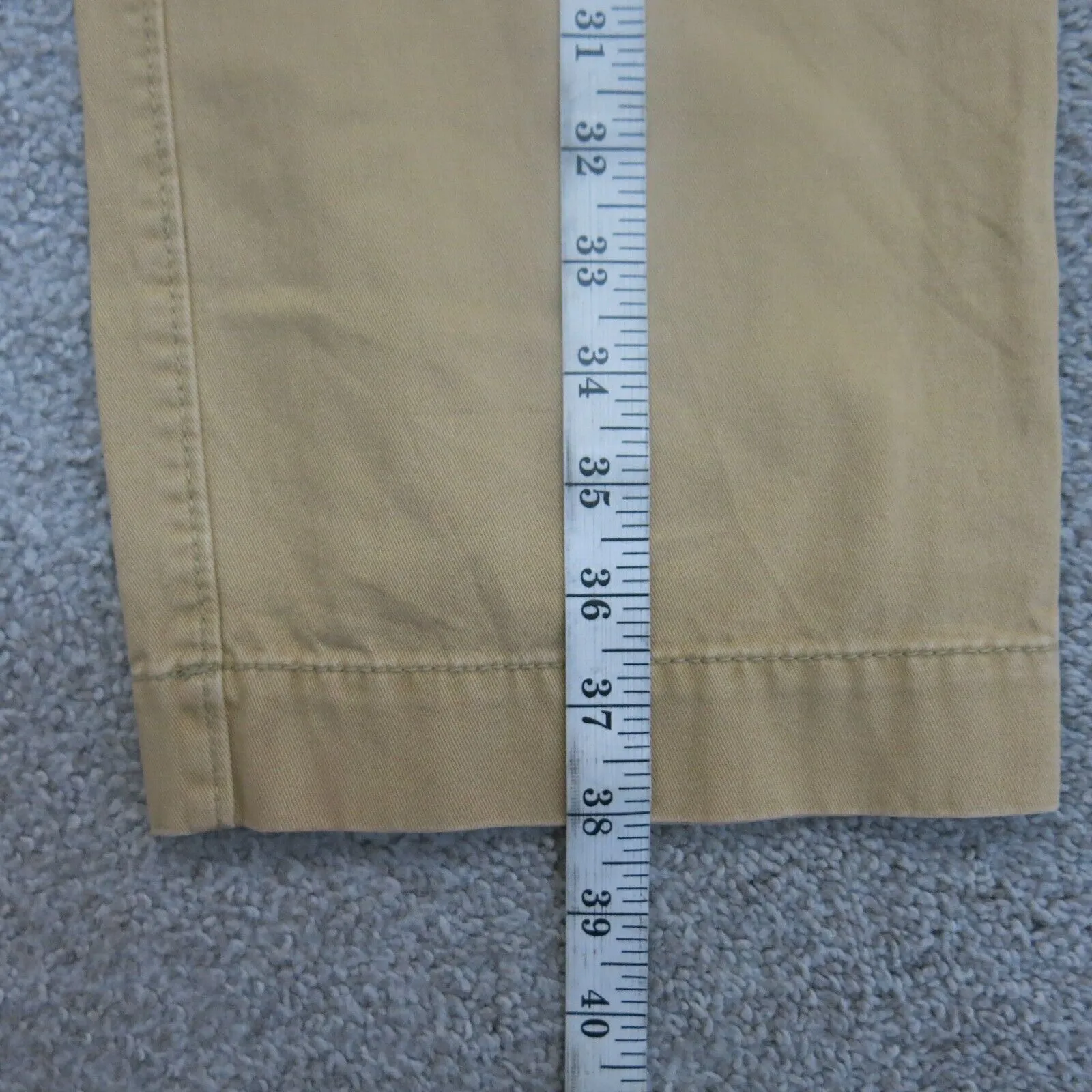 American Eagle Mens Chino Pants Original Straight Mid Rise Khaki Size W34XL32