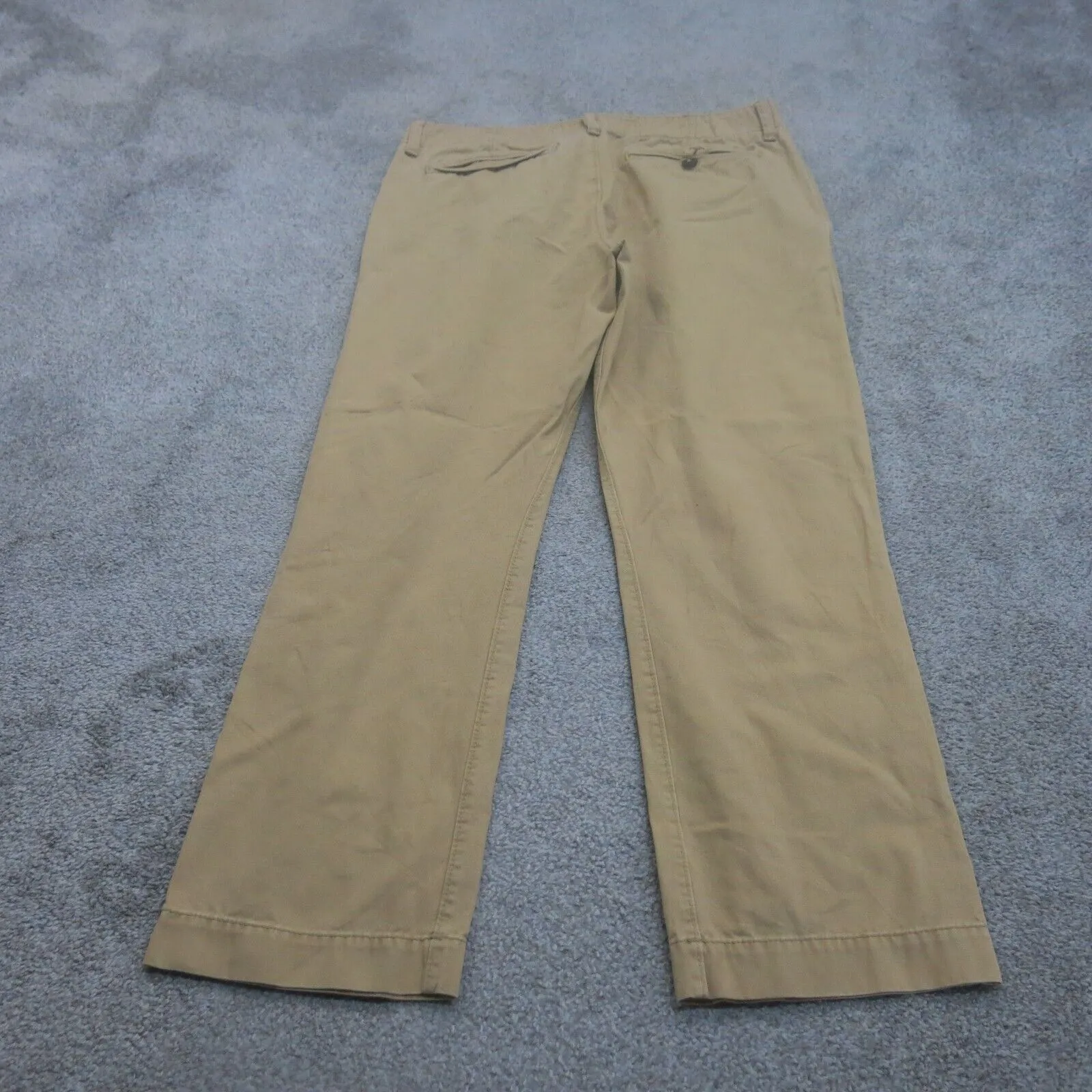 American Eagle Mens Chino Pants Original Straight Mid Rise Khaki Size W34XL32