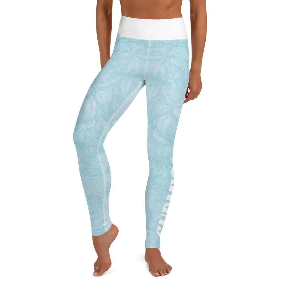 Baby Blue Beauty ~ High Waist Leggings