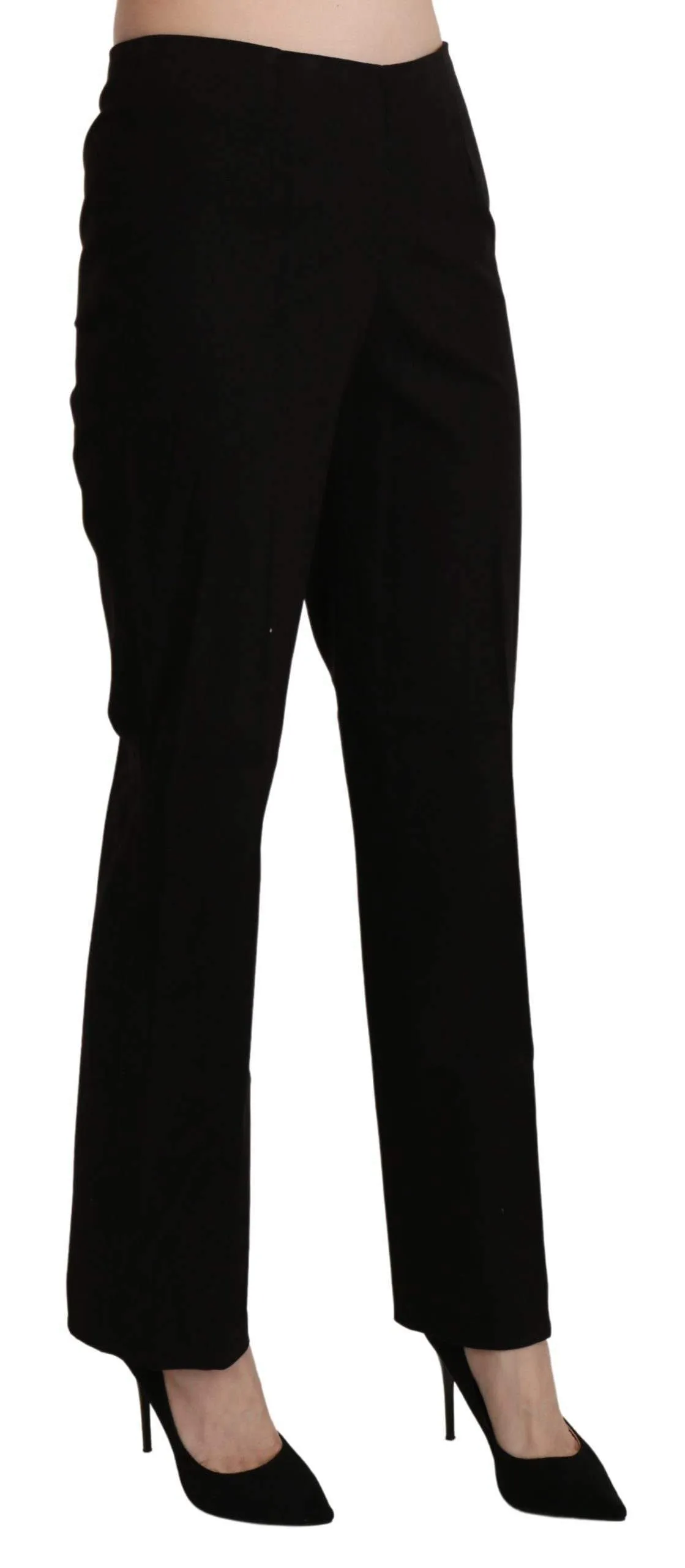 BENCIVENGA  High Waist Straight Dress Trouser Pant