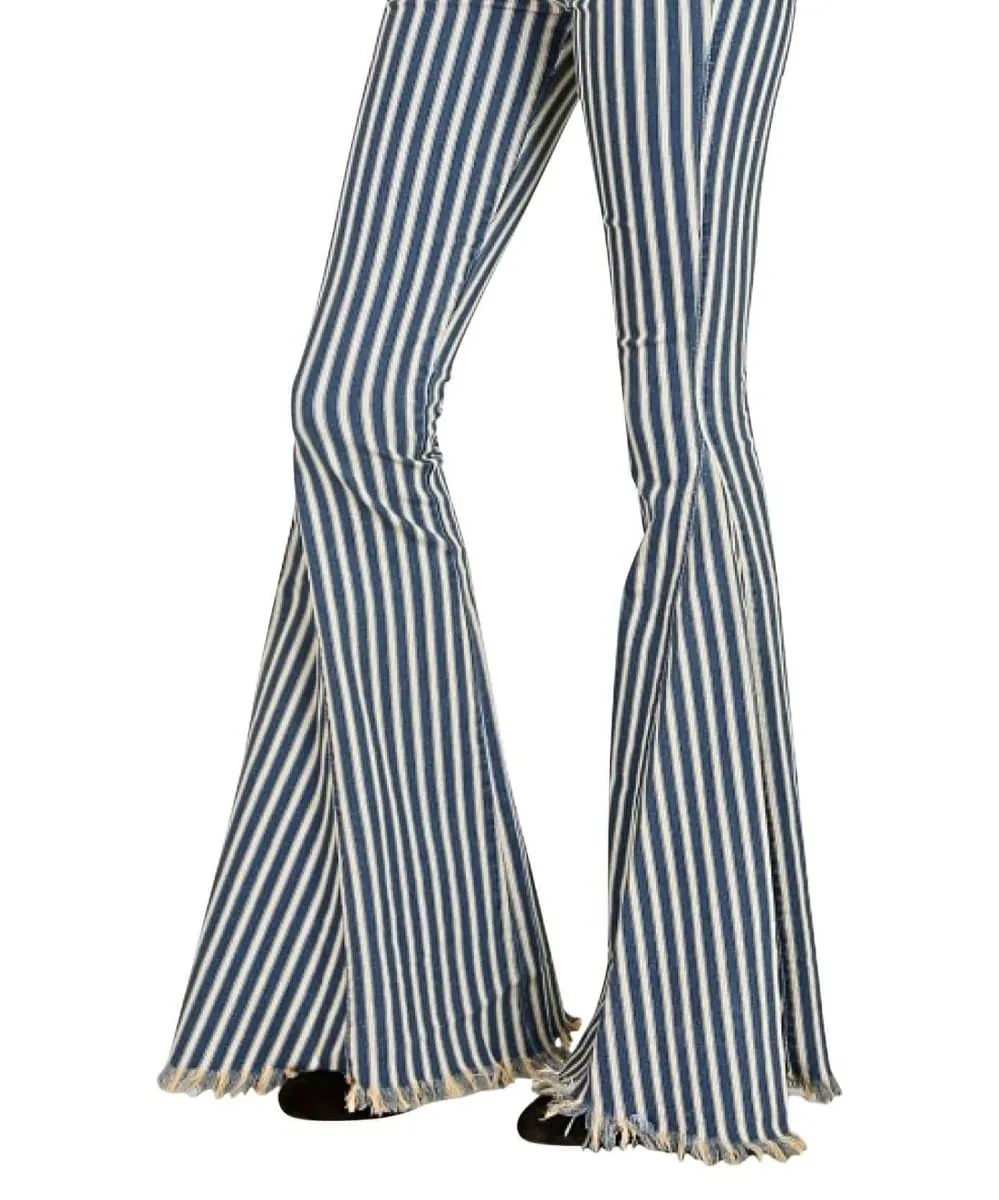 Berkeley Bells, Indigo Stripe Cream