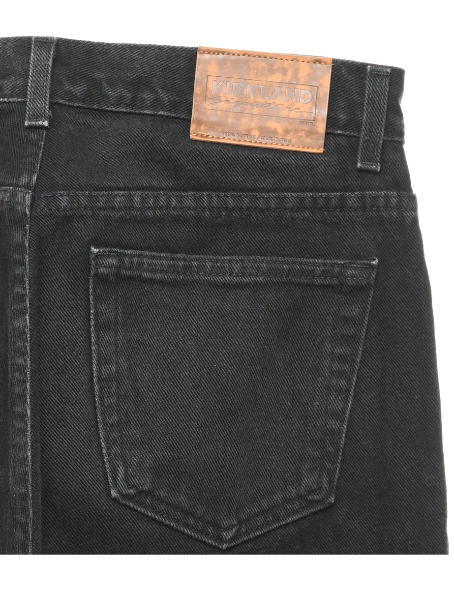 Black Straight Fit Jeans - W32 L34