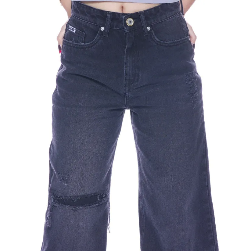 BLACK SUPER BAGGY UNISEX DENIM