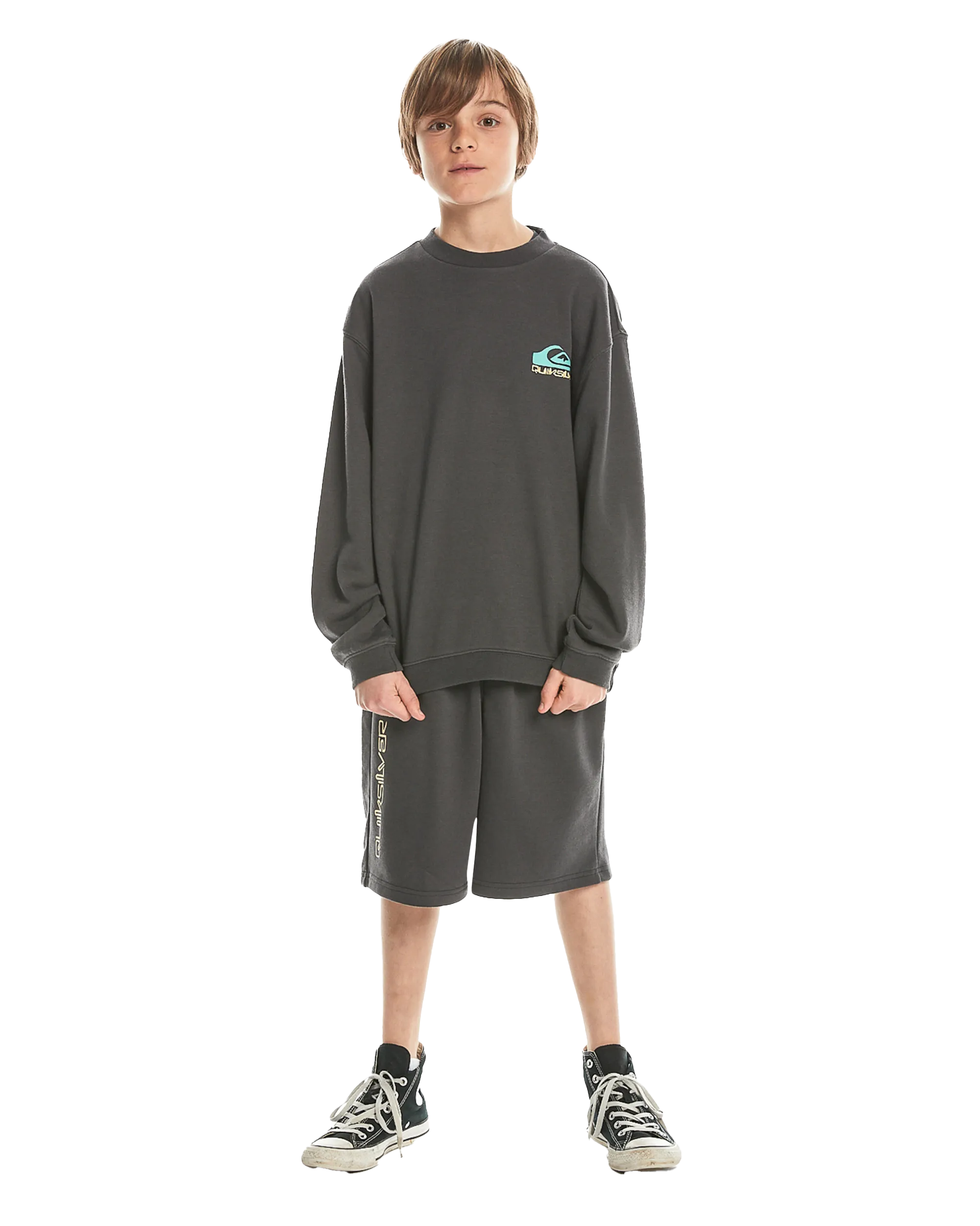 Boys Take Us Back Sweatshirt in Tarmac