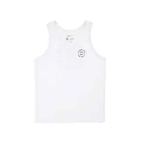 BRIXTON OATH V TANK - WHITE/YELLOW