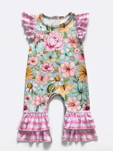 Butterfly Garden Baby Romper