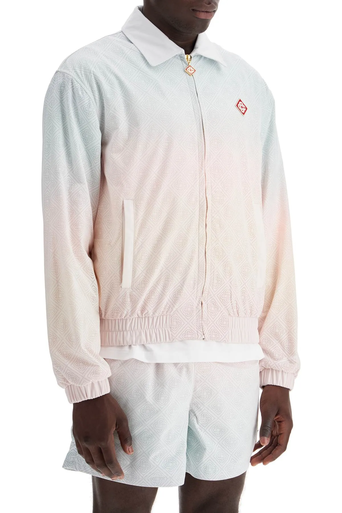 Casablanca Track Jacket With Laser Degrad Details