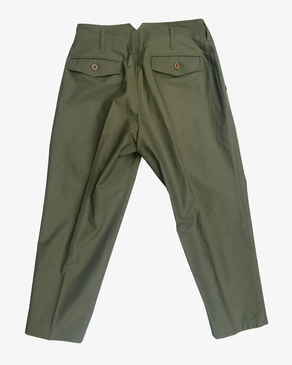 CHINO CLOTH  2 PLEATED TROUSERS