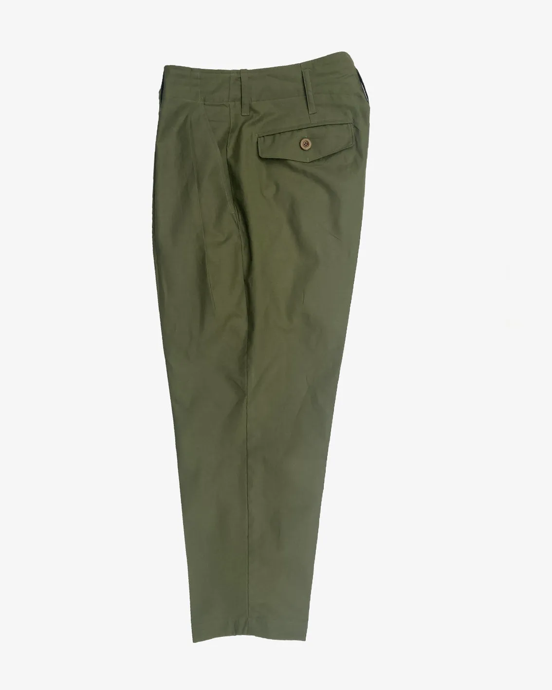 CHINO CLOTH  2 PLEATED TROUSERS