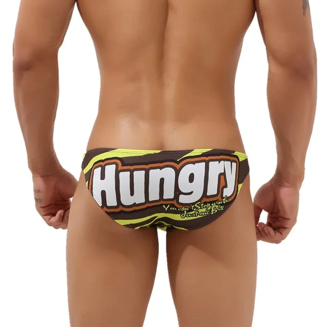 Colorful Animal Abstract Words Style Man Brief