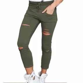 Cotton  High Waist Stretch Jeans