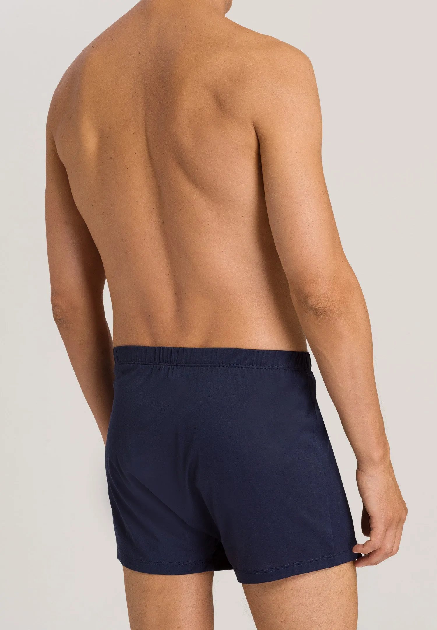 Cotton Sporty Cotton Knit Boxer With Button Fly | Midnight Navy 73505-593