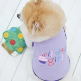 Cute Birthday Girl Design Purple Summer Small Dog Tank Top