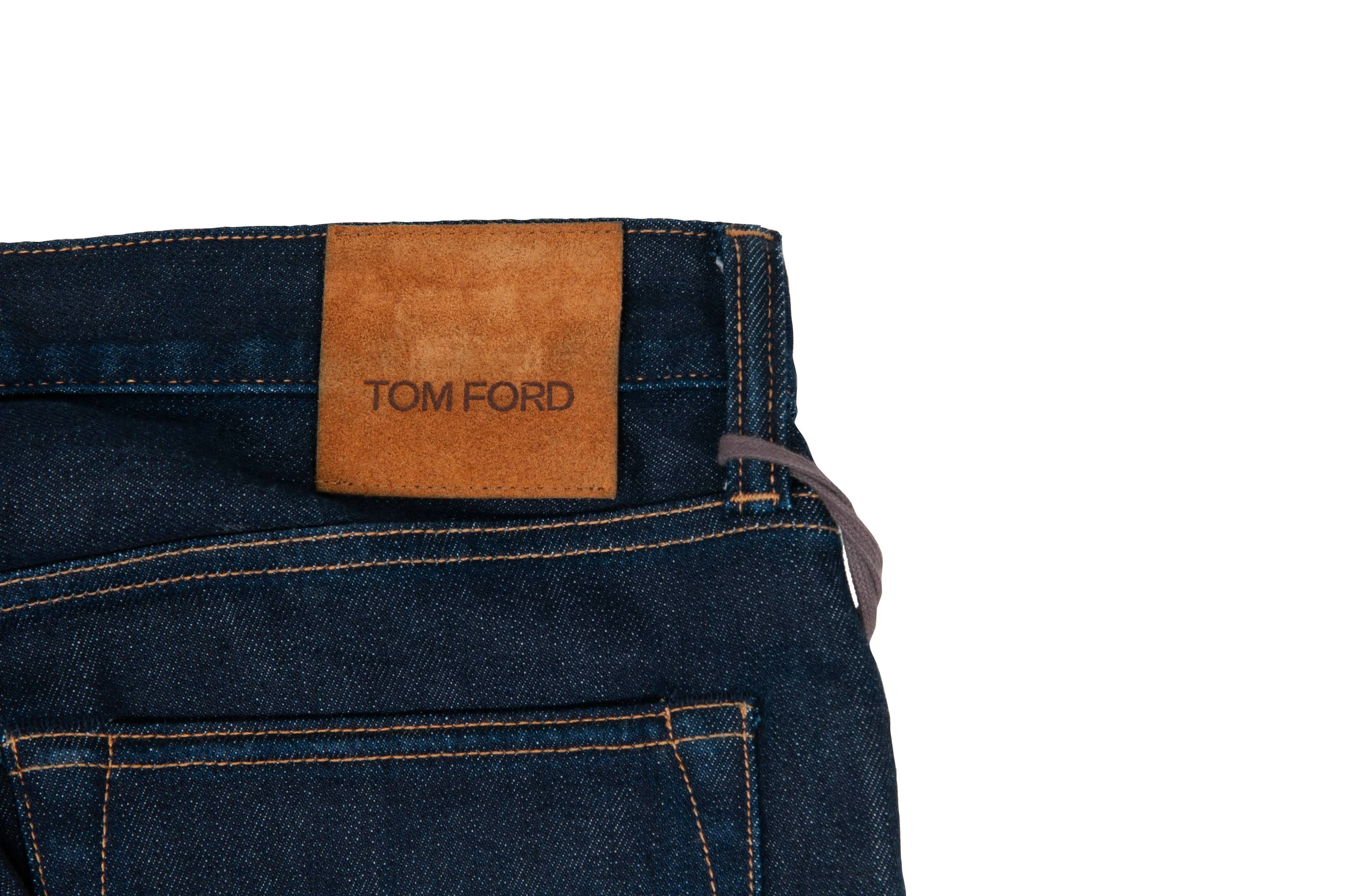 Dark Indigo Stretch Selvedge Raw Denim Jeans