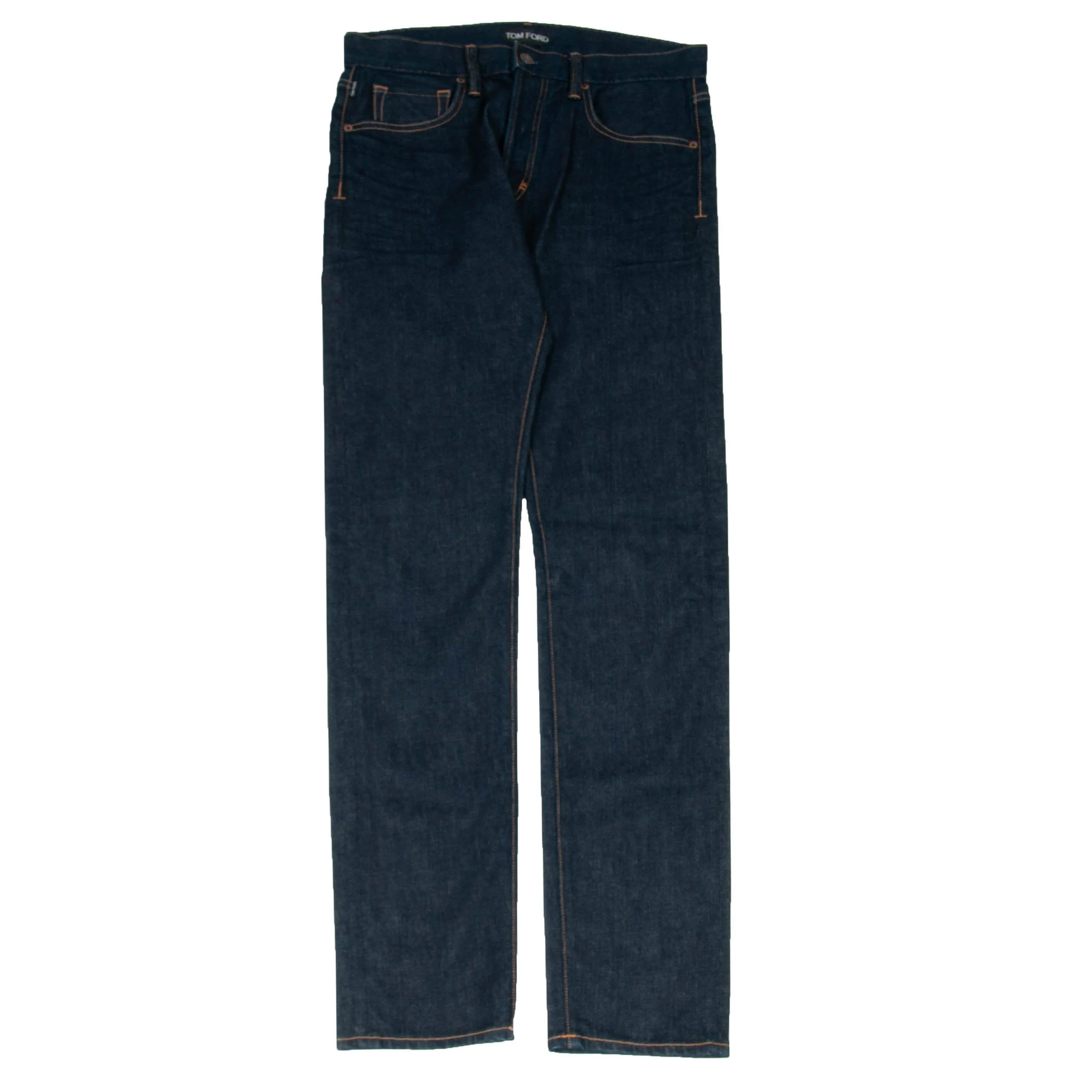 Dark Indigo Stretch Selvedge Raw Denim Jeans