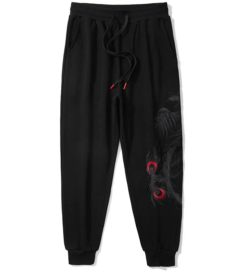 Dark Phoenix Embroidery Joogers Pants