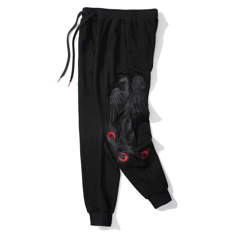 Dark Phoenix Embroidery Joogers Pants