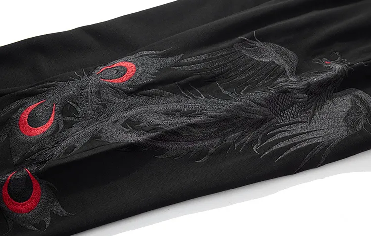 Dark Phoenix Embroidery Joogers Pants