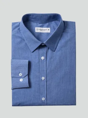 Dean regular fit cotton shirt - blue