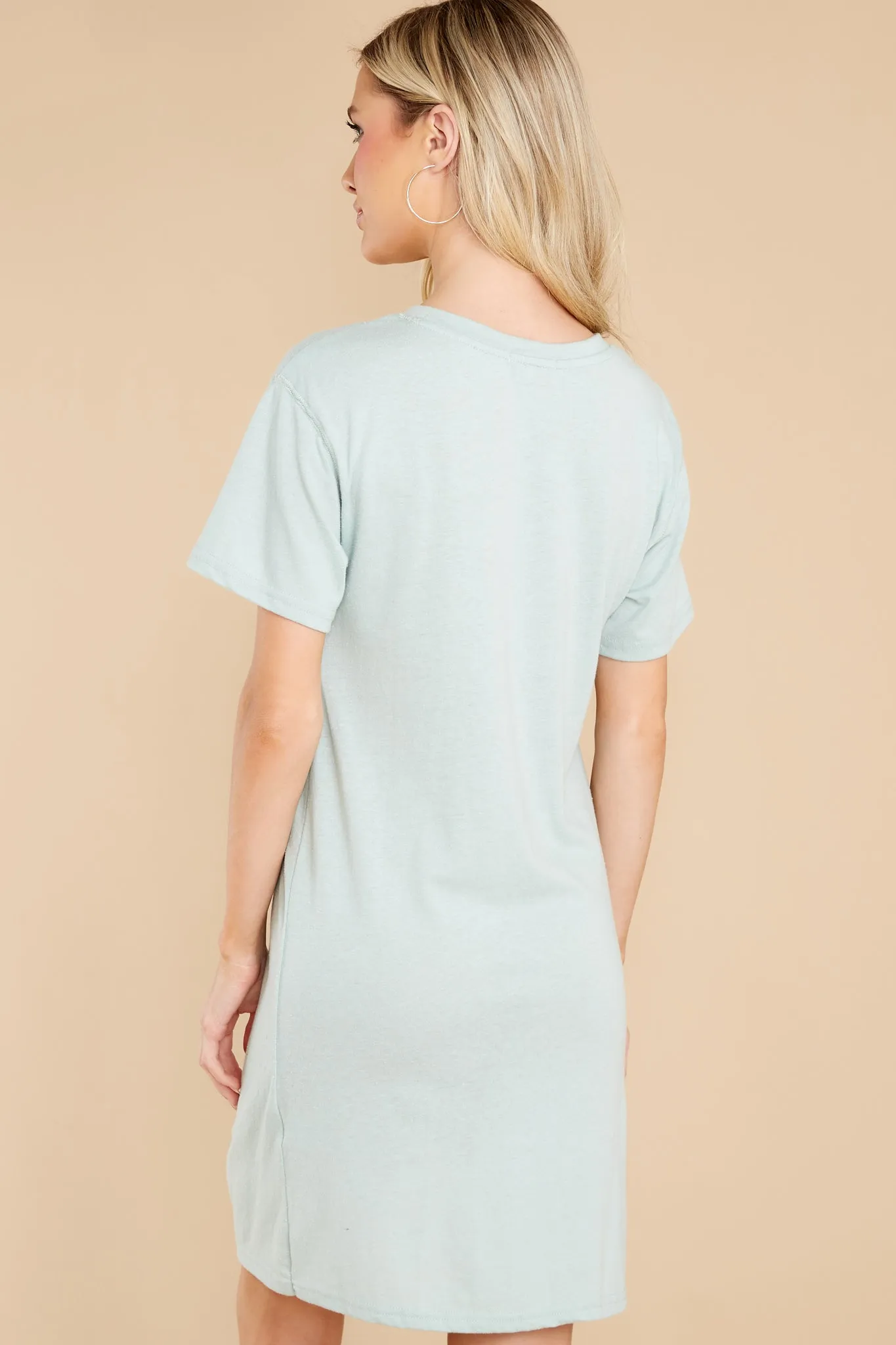 Denny Seaglass Twist T-Shirt Dress