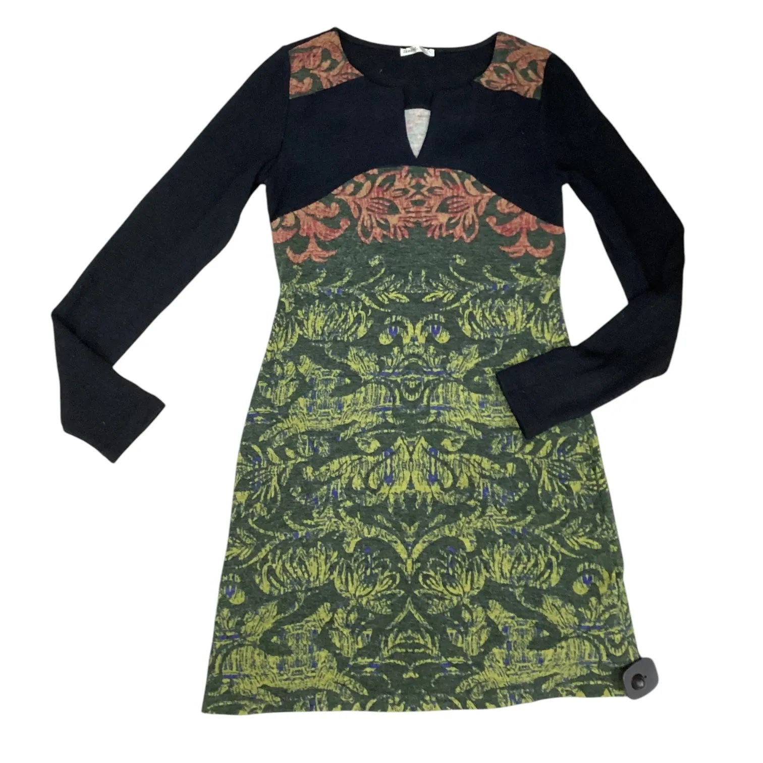 Dress Sweater By Clothes Mentor In Black & Green, Size: S