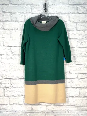 Dress Sweater By Kate Spade In Green & Grey, Size: L