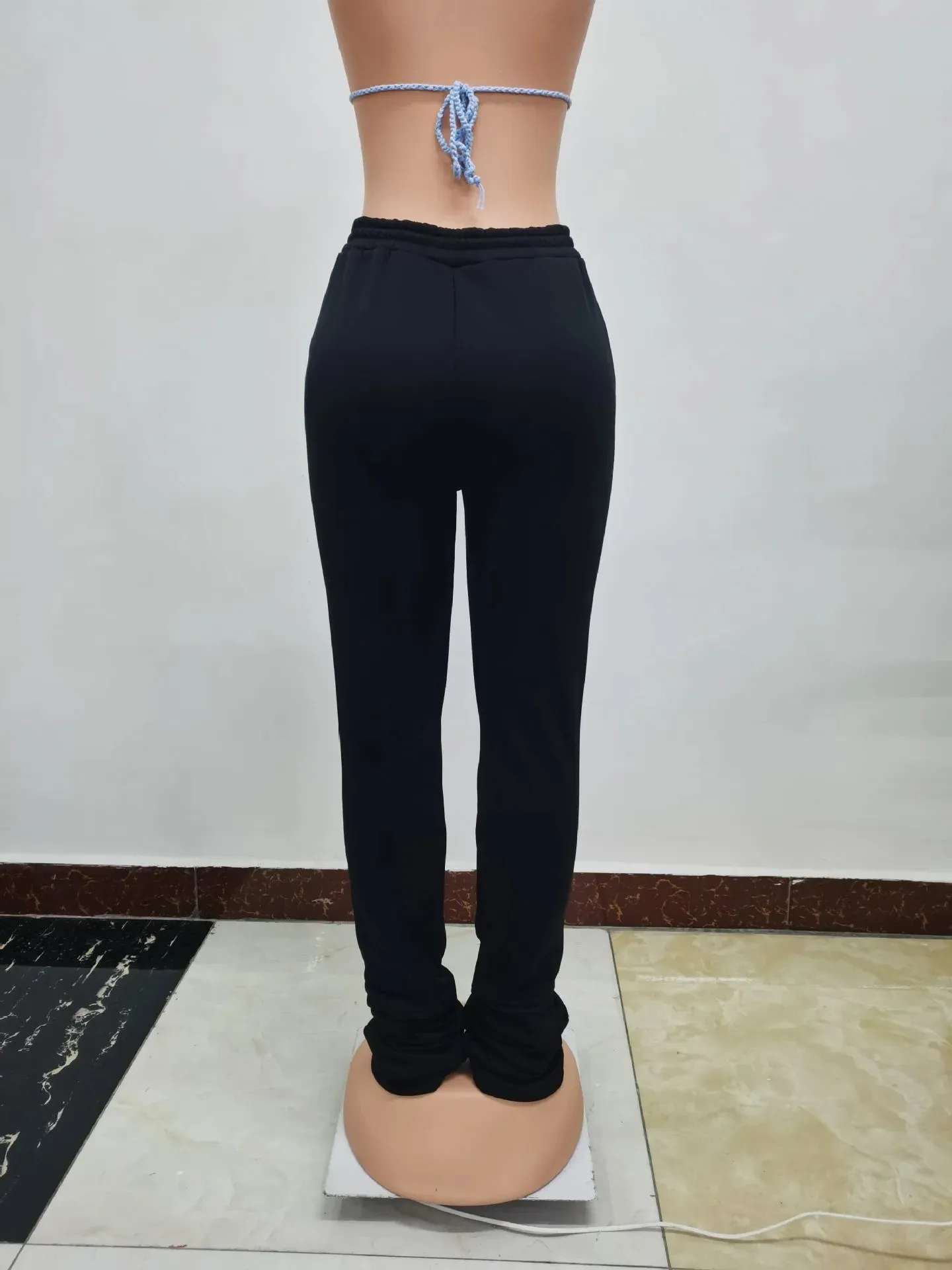 Fleece-Lined Joggers Drawstring Lounge Pants