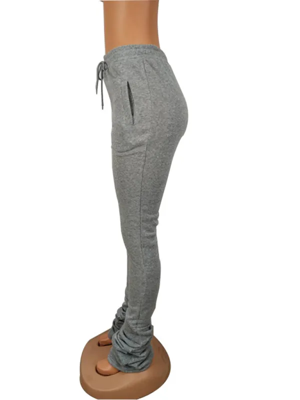 Fleece-Lined Joggers Drawstring Lounge Pants