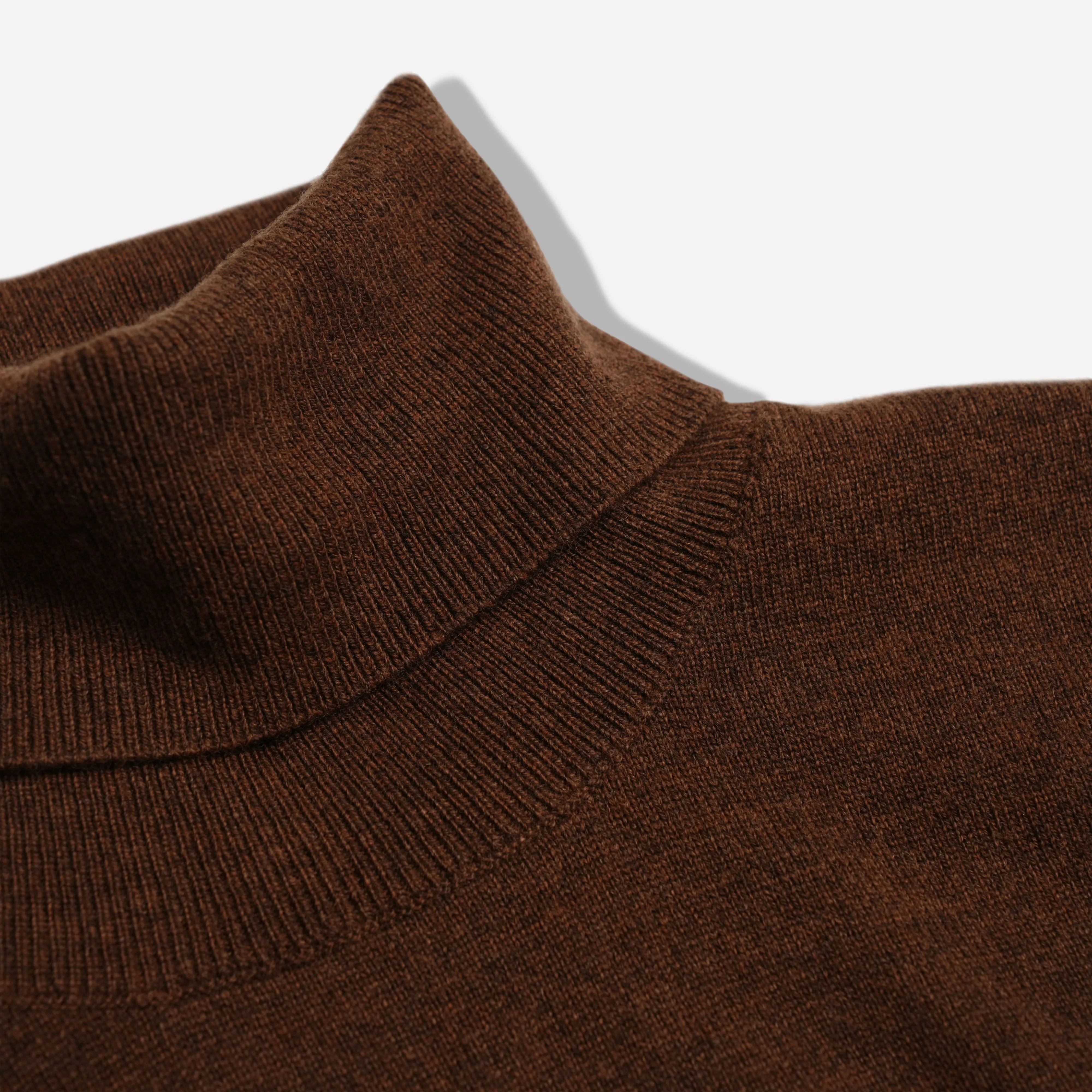 French Cuff Merino Fawn Turtleneck Sweater