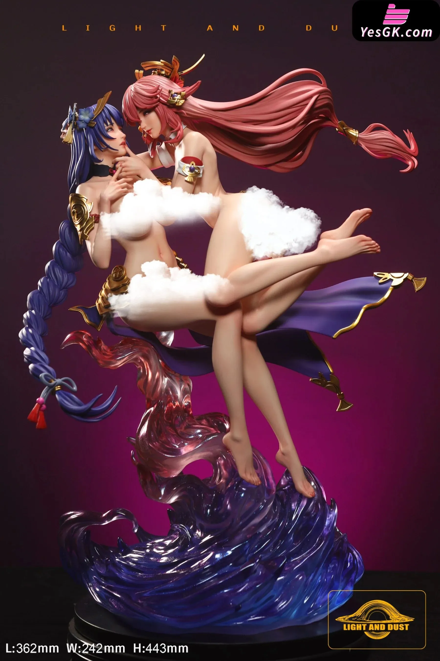 Genshin Impact Lesbian Series #4 Yae Miko & Raiden Shogun Statue - Light and Dust Studio [Cancel production]