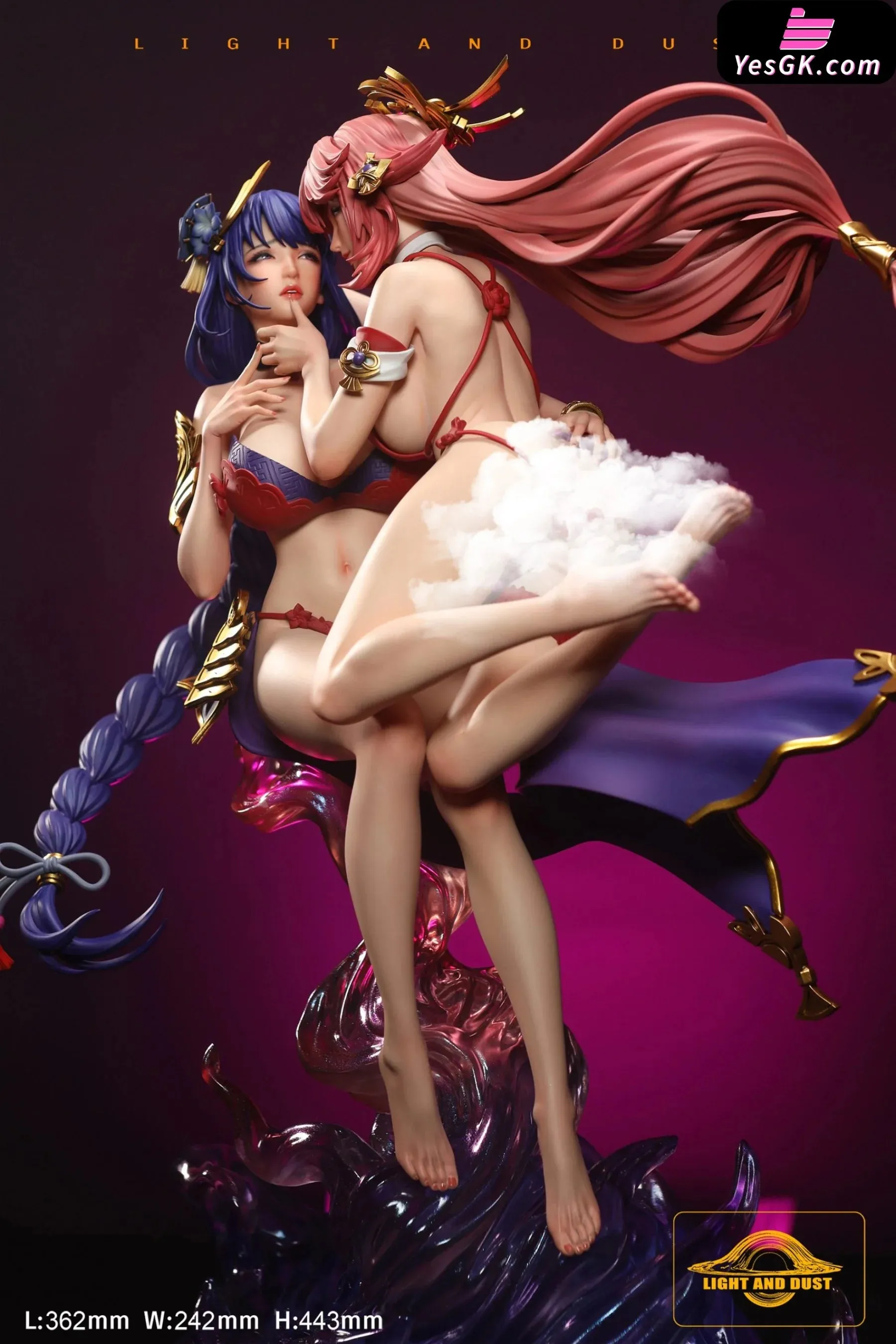 Genshin Impact Lesbian Series #4 Yae Miko & Raiden Shogun Statue - Light and Dust Studio [Cancel production]