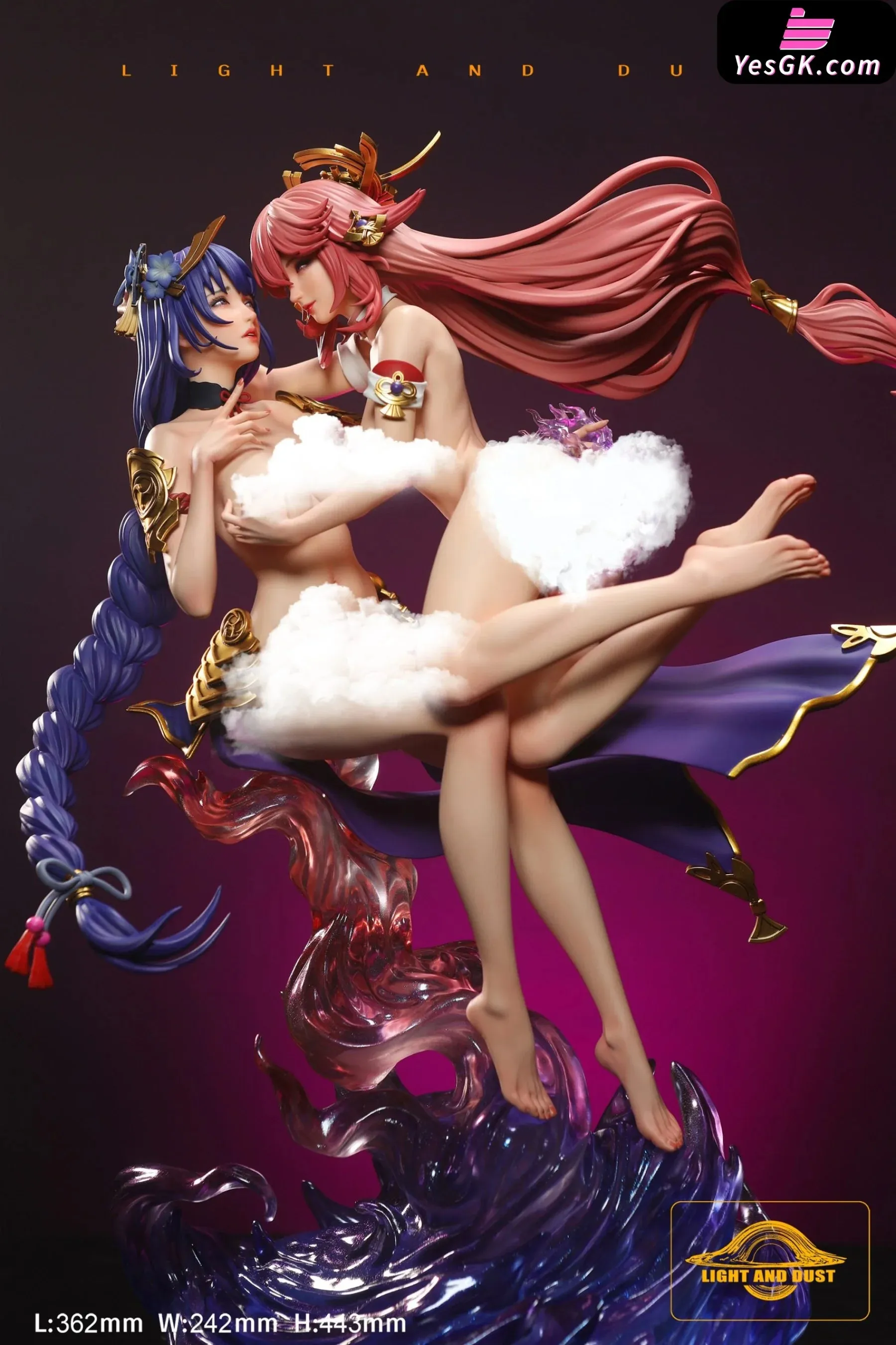 Genshin Impact Lesbian Series #4 Yae Miko & Raiden Shogun Statue - Light and Dust Studio [Cancel production]