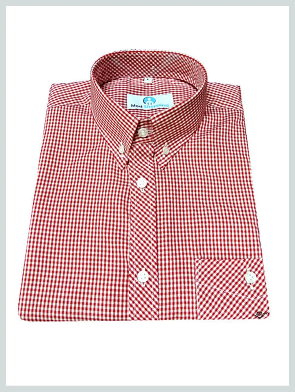 Gingham Shirt| Red Retro Mens Gingham Shirt uk