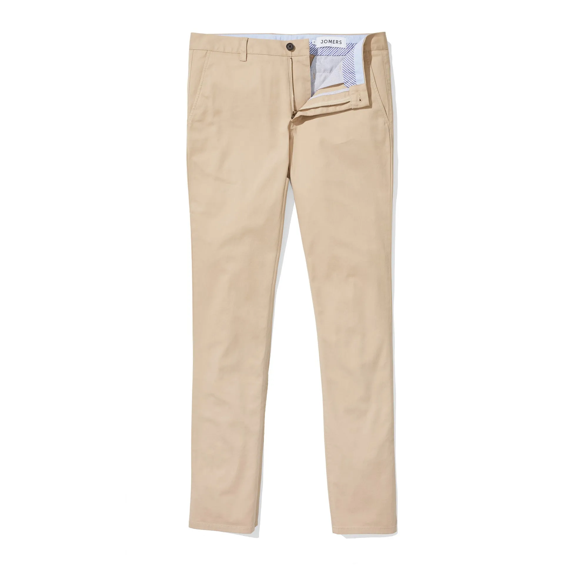 Hayward (Slim) - Khaki Supima Stretch Twill Chinos