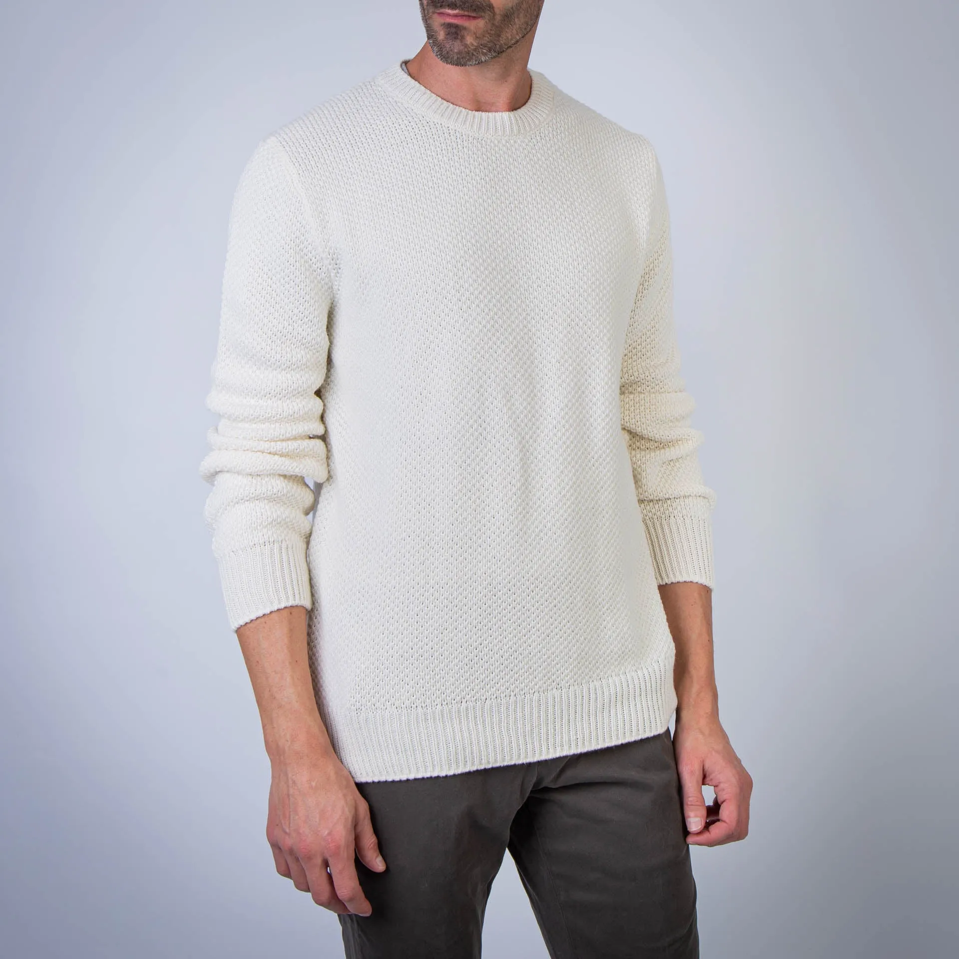 HERNO SWEATER MG000136U-76048 1000 WHITE