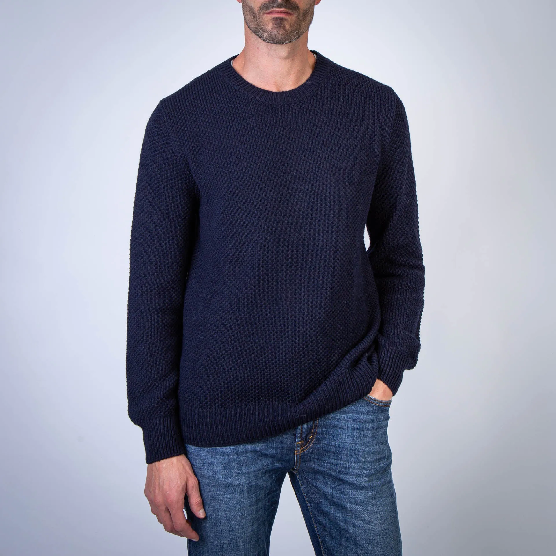 HERNO SWEATER MG000136U-76048 9200 BLUE