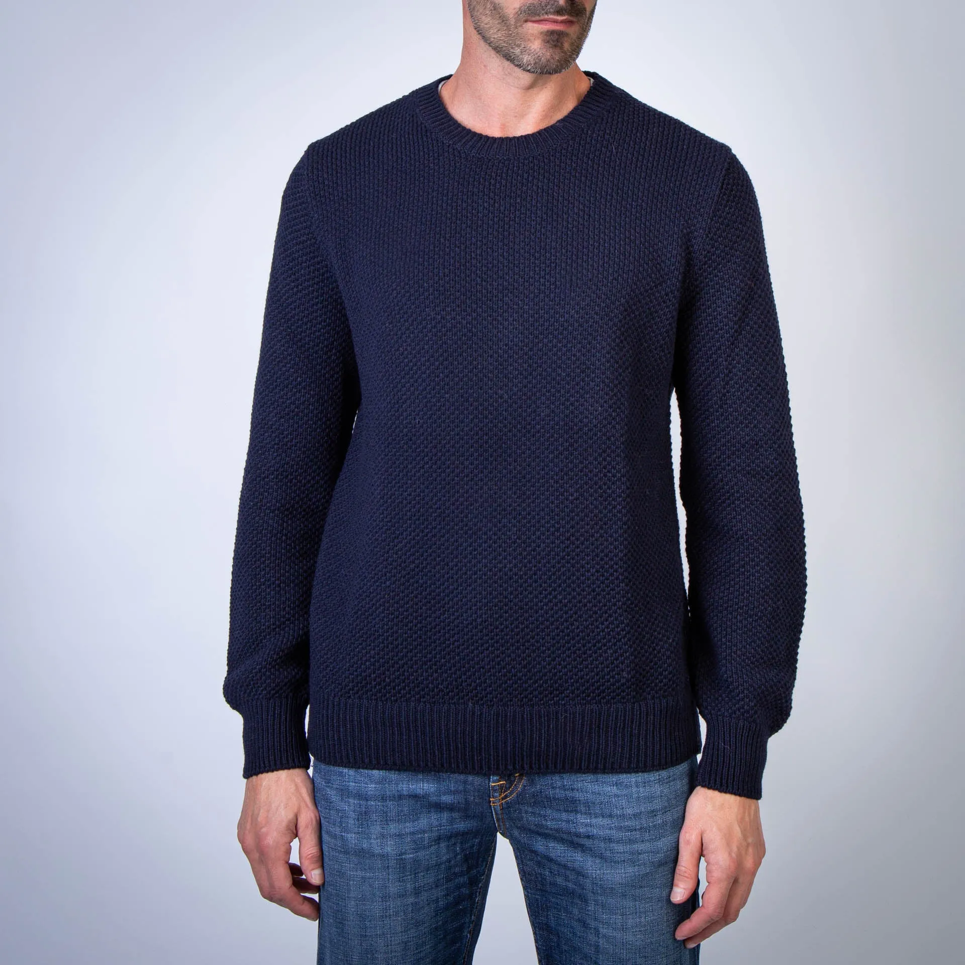 HERNO SWEATER MG000136U-76048 9200 BLUE