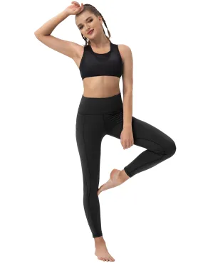 High Waist Side Pockets Jogging Pants black_Jogging