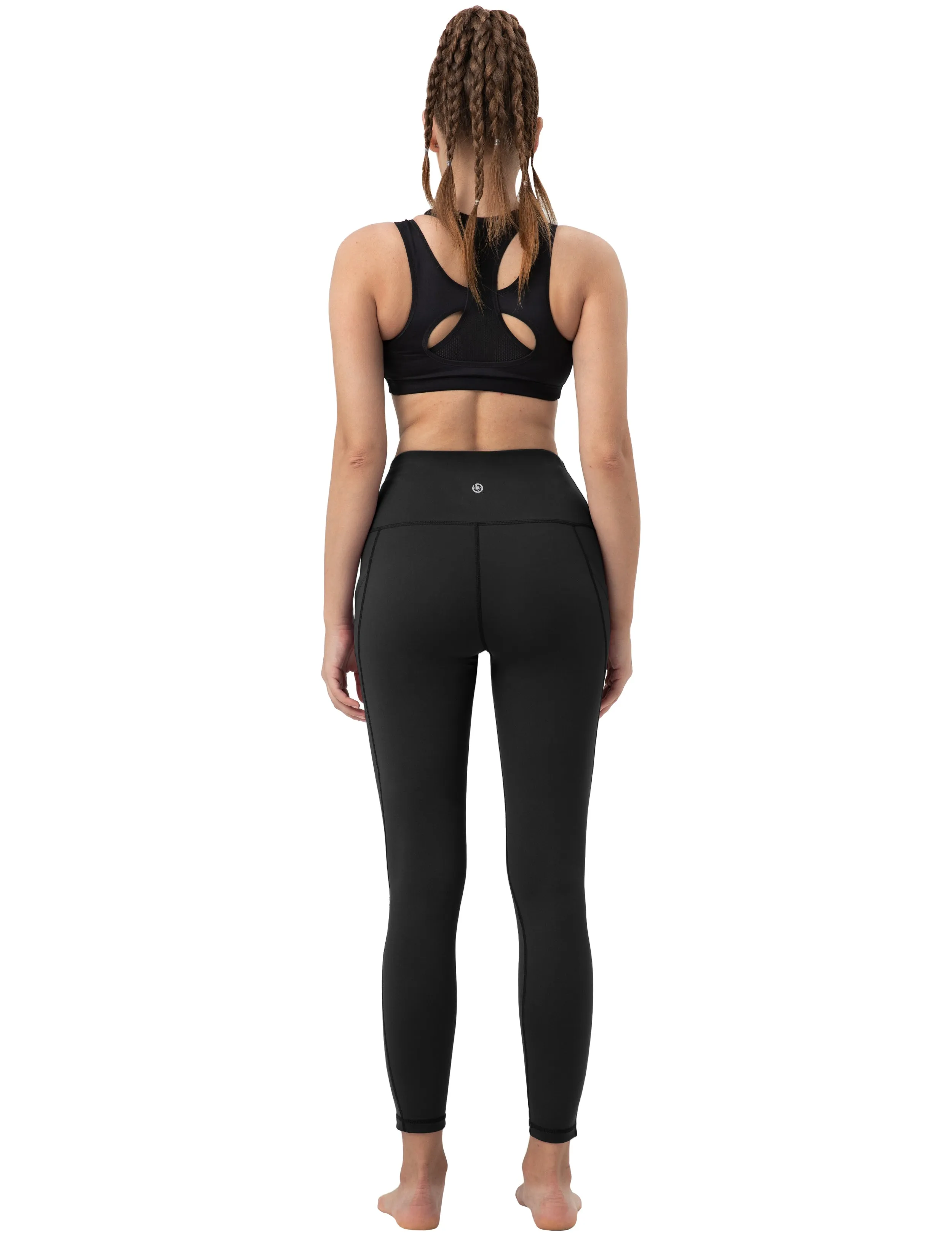 High Waist Side Pockets Jogging Pants black_Jogging