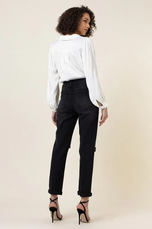 High Waisted Boyfriend Jeans - Online Exclusive