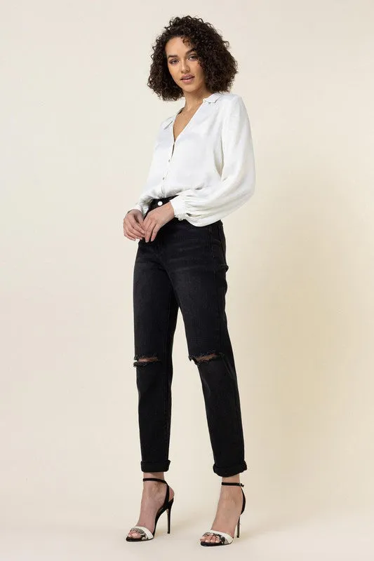 High Waisted Boyfriend Jeans - Online Exclusive